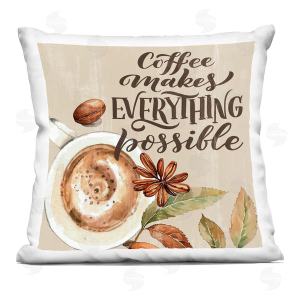 stupell industries Kim Allen | Rustic Coffee Makes Possible Printed Throw Pillow