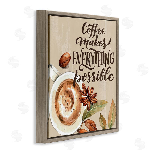 Stupell Industries Kim Allen | Rustic Coffee Makes Possible Wall Art