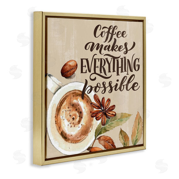 Stupell Industries Kim Allen | Rustic Coffee Makes Possible Wall Art