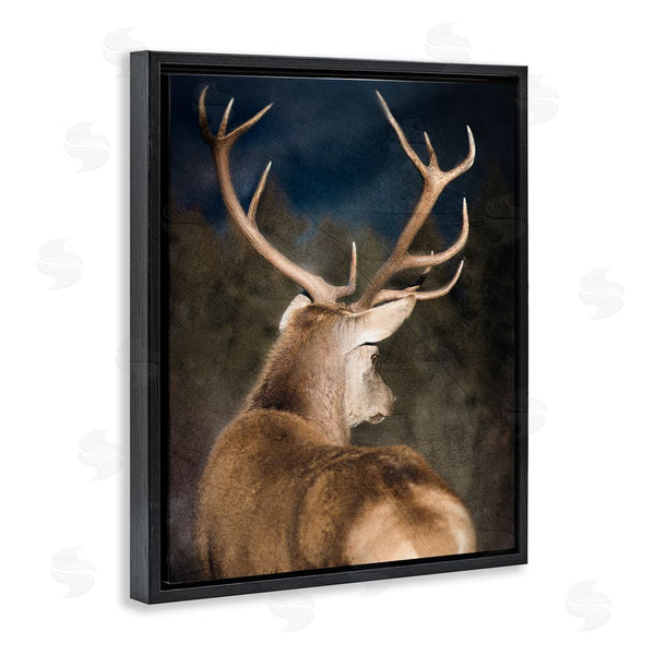 Stupell Industries Kim Allen | Rustic Dark Deer Portrait Wall Art
