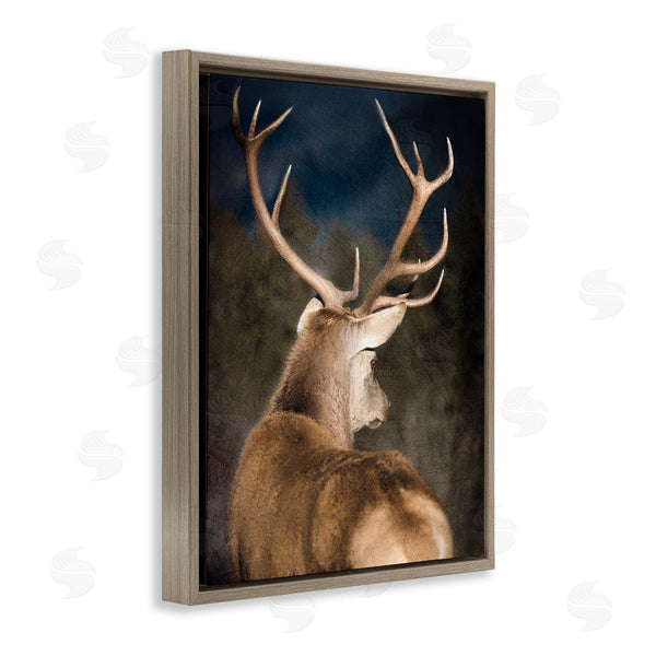 Stupell Industries Kim Allen | Rustic Dark Deer Portrait Wall Art