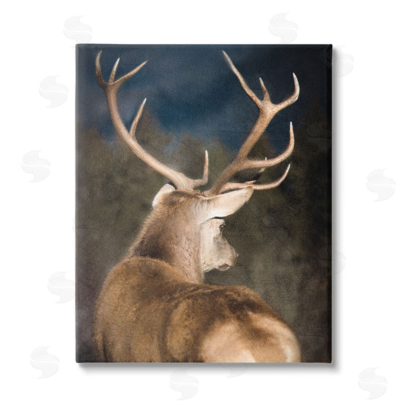 stupell industries Kim Allen | Rustic Dark Deer Portrait Wall Art