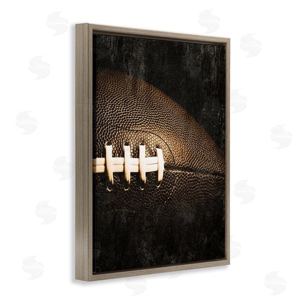 Stupell Industries Kim Allen | Rustic Football Close Up Wall Art