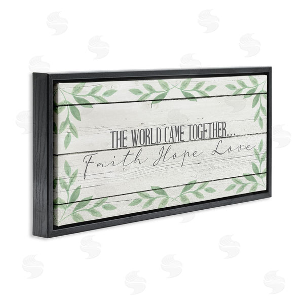 Stupell Industries Kim Allen | Rustic Inspirational The World Came Together