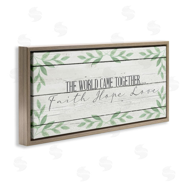 Stupell Industries Kim Allen | Rustic Inspirational The World Came Together