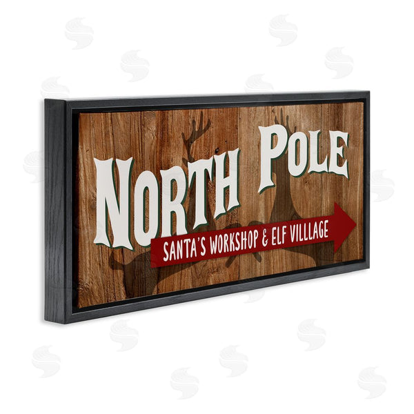 Stupell Industries Kim Allen | Rustic North Pole With Arrow Wall Art