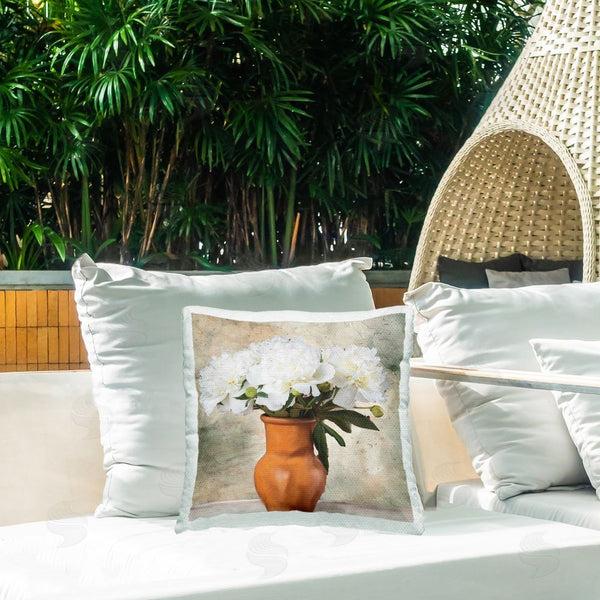 Stupell Industries Kim Allen | Rustic Terracotta Vase Printed Throw Pillow