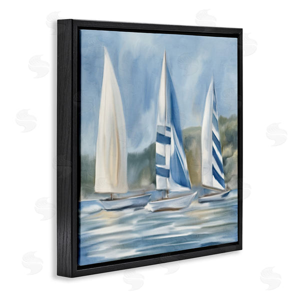 Stupell Industries Kim Allen | Sailboat Trio Drifting Wall Art