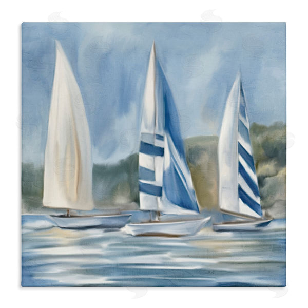 stupell industries Kim Allen | Sailboat Trio Drifting Wall Art