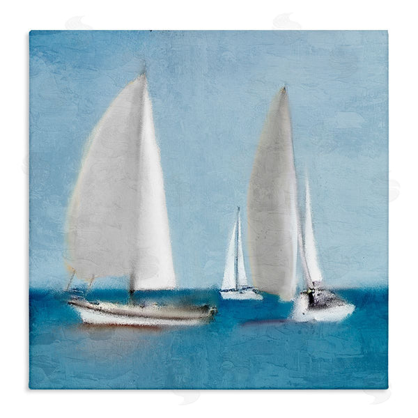 stupell industries Kim Allen | Sailboats Drifting Nautical Ocean Scene Wall Art