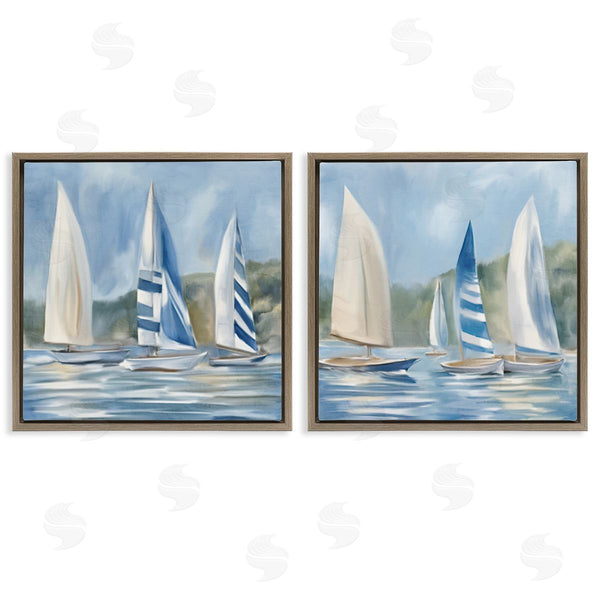 Stupell Industries Kim Allen | Sailboats On Calm Water Wall Art