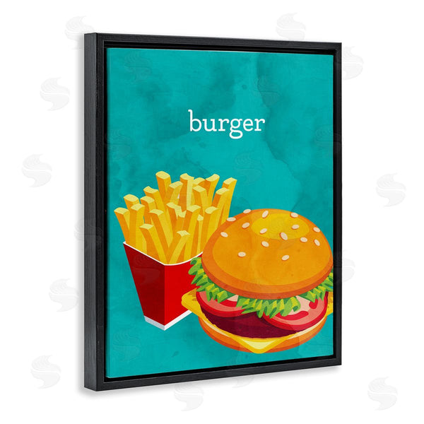 Stupell Industries Kim Allen | Satisfying Burger & Fries