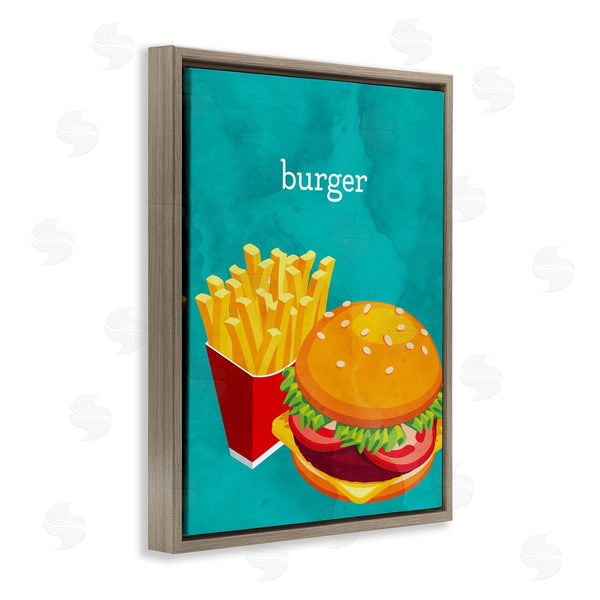 Stupell Industries Kim Allen | Satisfying Burger & Fries