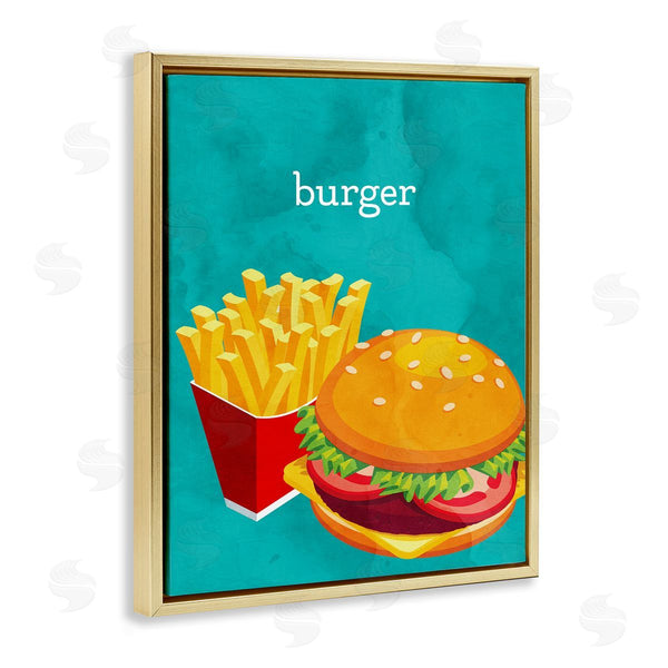 Stupell Industries Kim Allen | Satisfying Burger & Fries