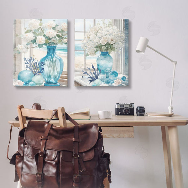 Stupell Industries Kim Allen | Sea Glass Coral Beach Bouquet Wall Art