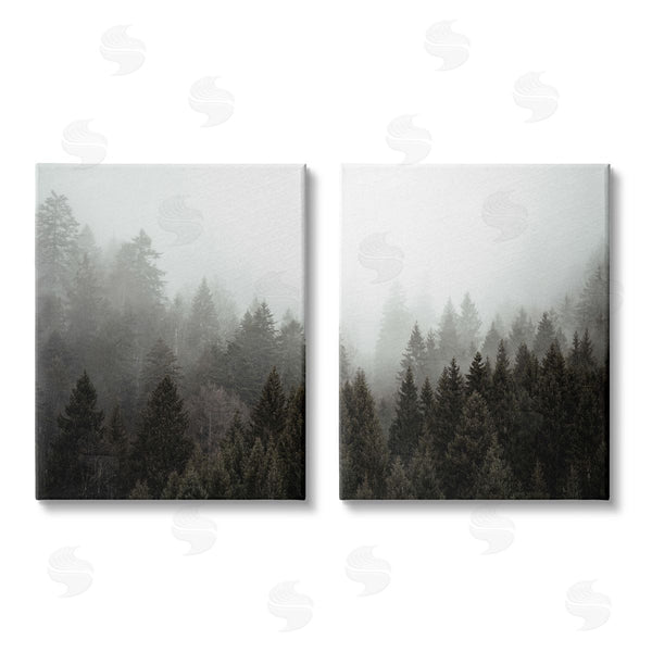 stupell industries Kim Allen | Serene Mountainous Forest Trees Nature Wall Art
