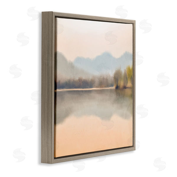 Stupell Industries Kim Allen | Serene Sunrise Lake Mountain Reflection Wall Art