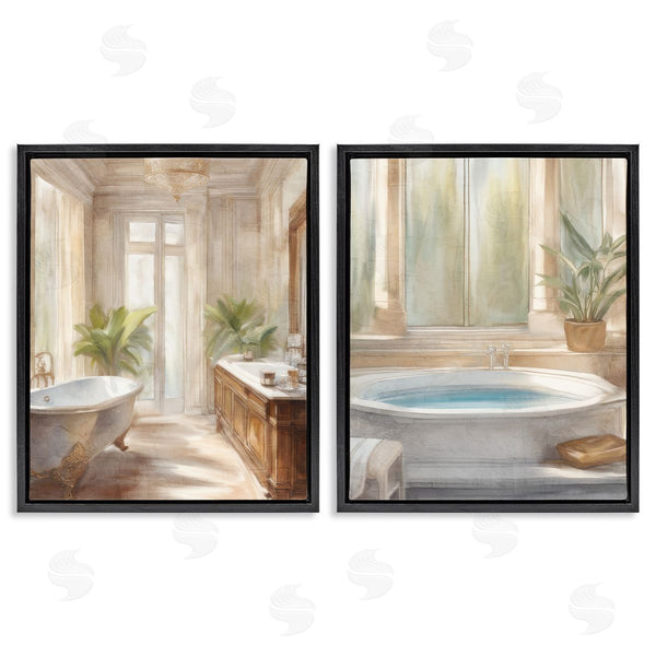 Stupell Industries Kim Allen | Serenity Bath Bathroom Interior