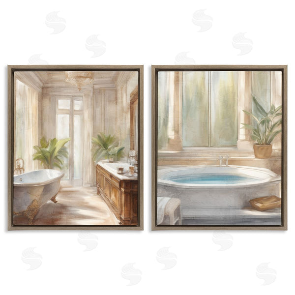 Stupell Industries Kim Allen | Serenity Bath Bathroom Interior