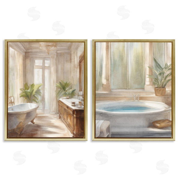 Stupell Industries Kim Allen | Serenity Bath Bathroom Interior