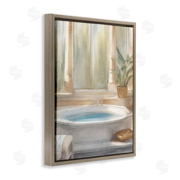Stupell Industries Kim Allen | Serenity Bath Bathroom Scene
