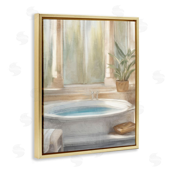 Stupell Industries Kim Allen | Serenity Bath Bathroom Scene