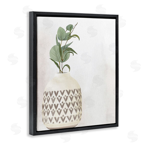 Stupell Industries Kim Allen | Single Eucalyptus Herb Sprig Patterned Plant Vase Wall Art