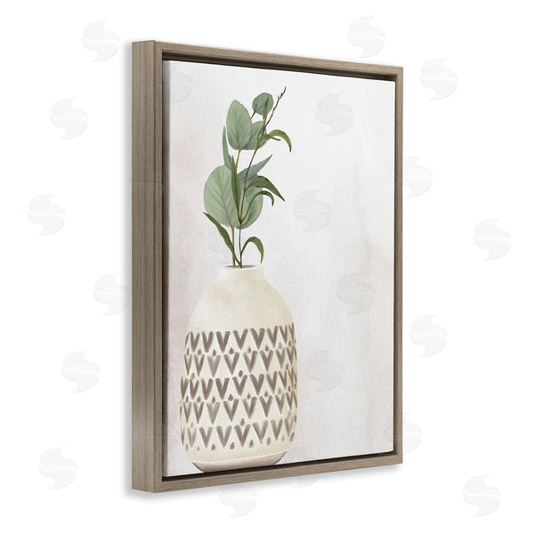 Stupell Industries Kim Allen | Single Eucalyptus Herb Sprig Patterned Plant Vase Wall Art