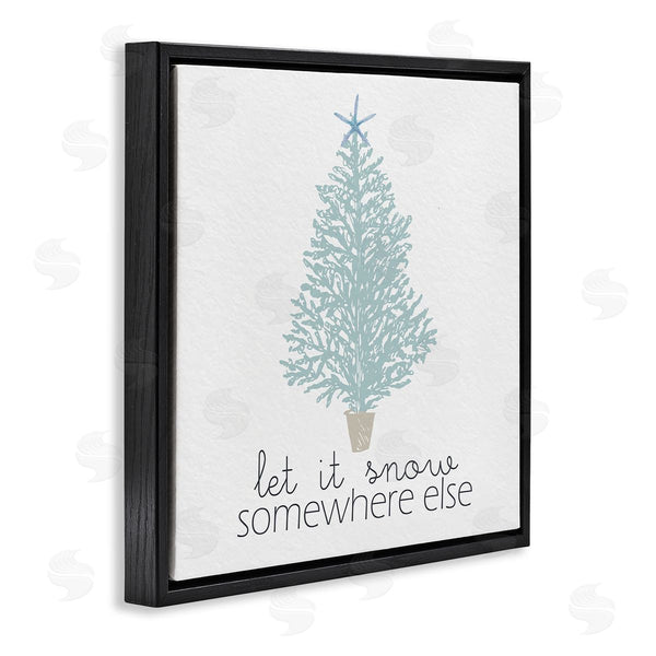 Stupell Industries Kim Allen | Snow Somewhere Else Holiday Tree Wall Art