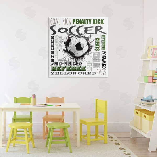 Stupell Industries Kim Allen | Soccer Kick Game Phrases