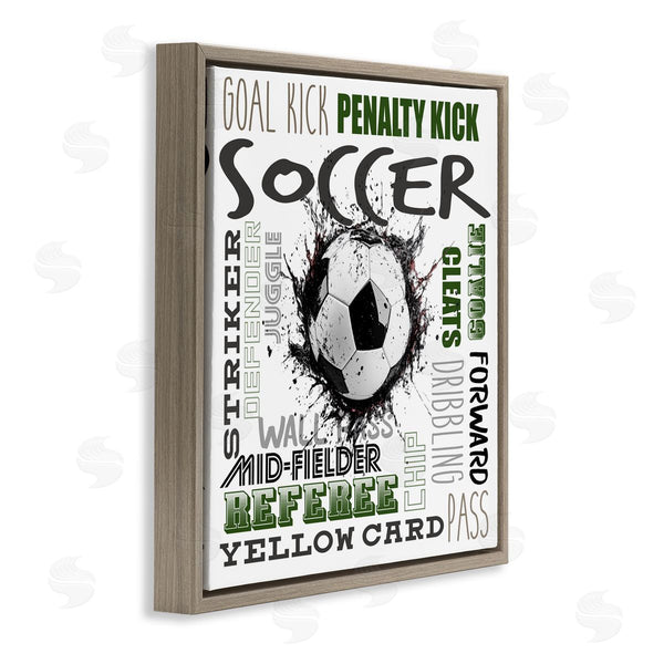 Stupell Industries Kim Allen | Soccer Kick Game Phrases