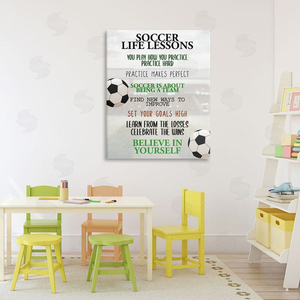Stupell Industries Kim Allen | Soccer Life Lessons Wall Art