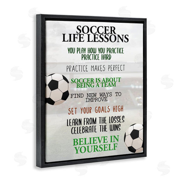 Stupell Industries Kim Allen | Soccer Life Lessons Wall Art