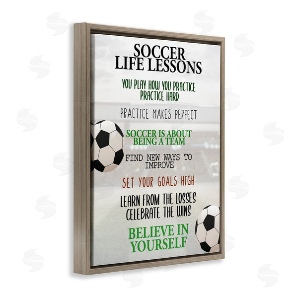 Stupell Industries Kim Allen | Soccer Life Lessons Wall Art