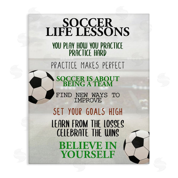 stupell industries Kim Allen | Soccer Life Lessons Wall Art