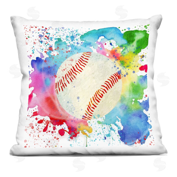 stupell industries Kim Allen | Soccer Sport Splash Printed Throw Pillow