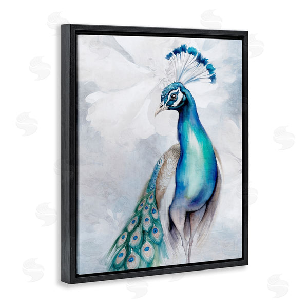 Stupell Industries Kim Allen | Soft Elegant Peacock Portrait Wall Art