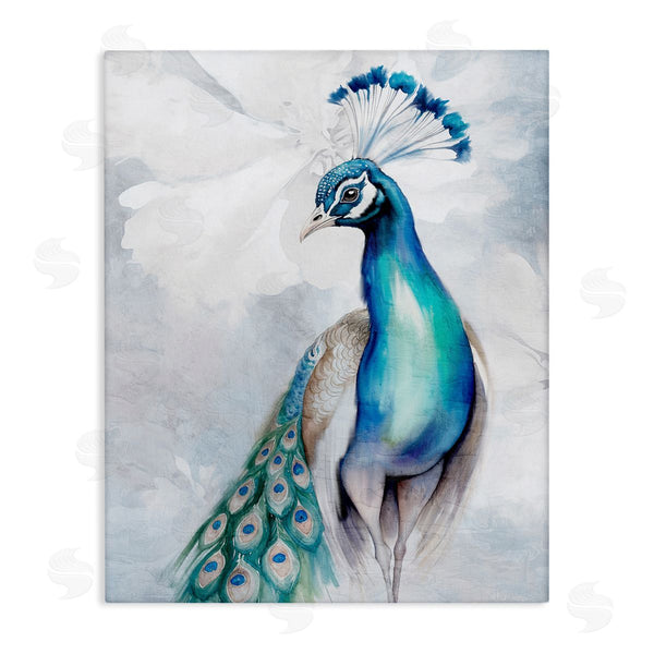 stupell industries Kim Allen | Soft Elegant Peacock Portrait Wall Art