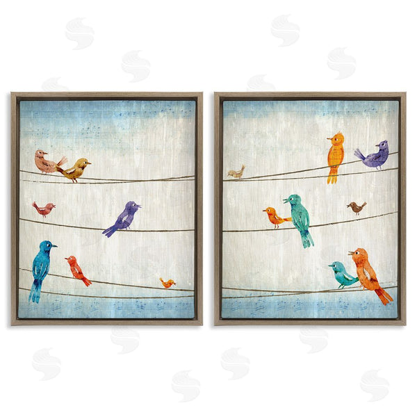 Stupell Industries Kim Allen | Song Birds On The Line Wall Art