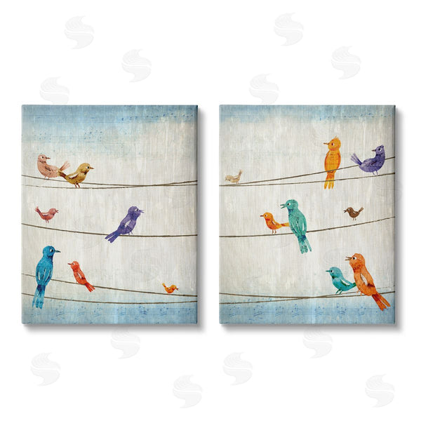 stupell industries Kim Allen | Song Birds on the Line Wall Art