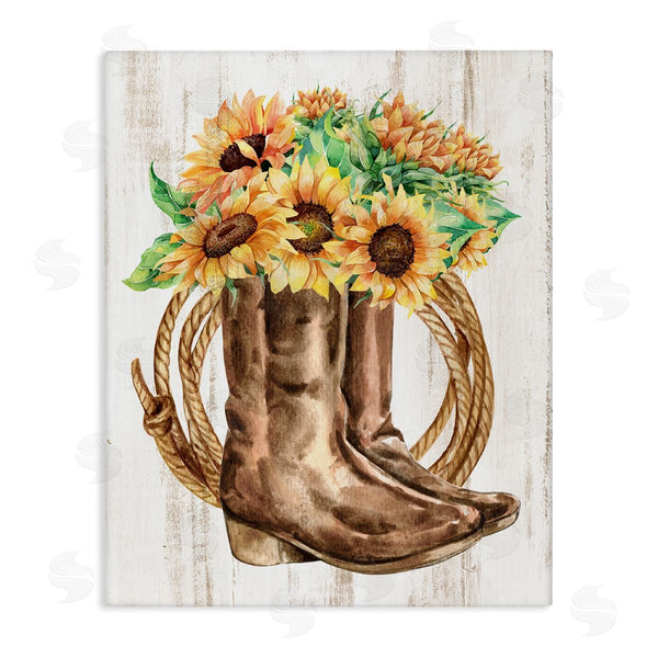 stupell industries Kim Allen | Southern SunBouquet Boots Wall Art