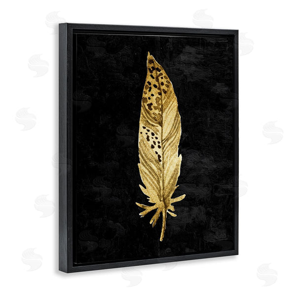 Stupell Industries Kim Allen | Speckled Feather On Black Wall Art