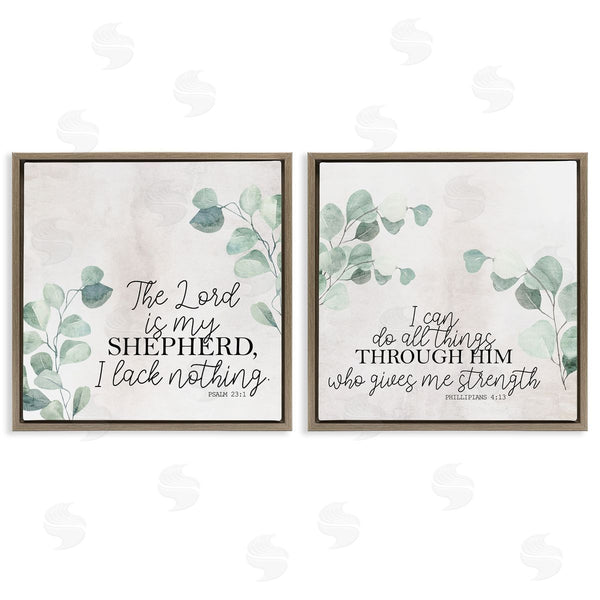 Stupell Industries Kim Allen | Spiritual Scriptures With Eucalyptus