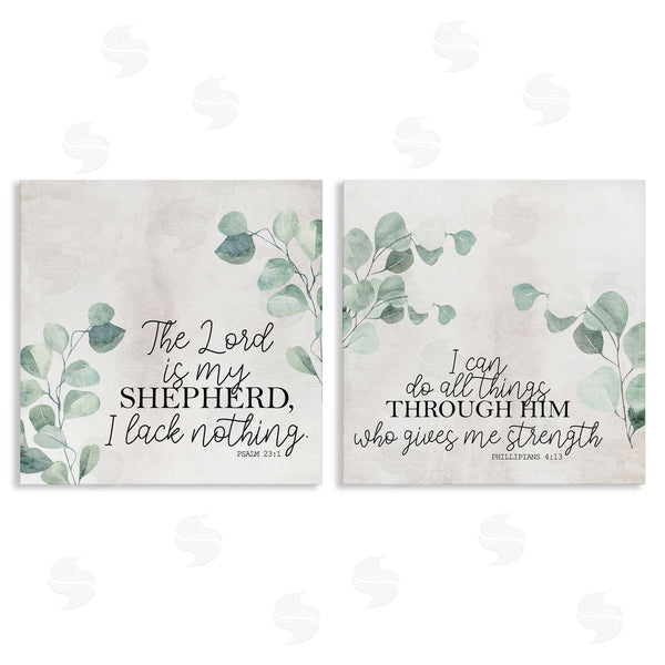 stupell industries Kim Allen | Spiritual Scriptures with Eucalyptus