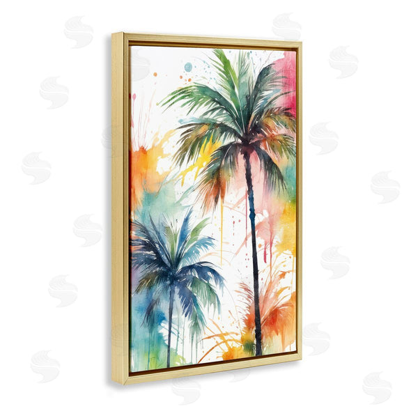 Stupell Industries Kim Allen | Splashed Palm Trees Wall Art