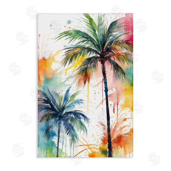 stupell industries Kim Allen | Splashed Palm Trees Wall Art