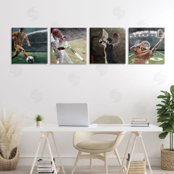 Stupell Industries Kim Allen | Sports Balls In Action Wall Art