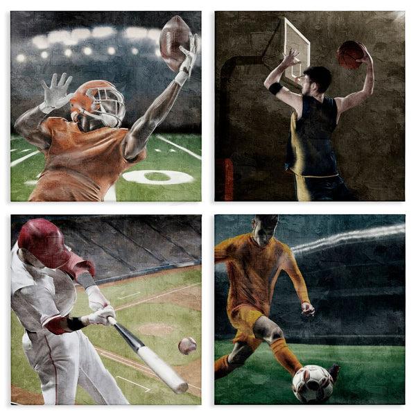 stupell industries Kim Allen | Sports Balls In Action Wall Art
