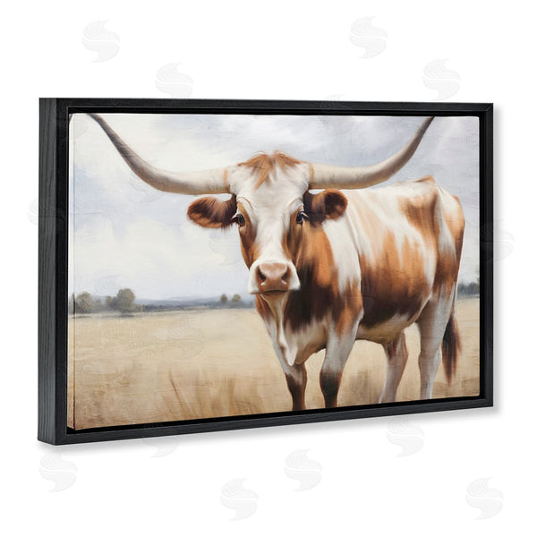 Stupell Industries Kim Allen | Spotted Brown Longhorn Wall Art