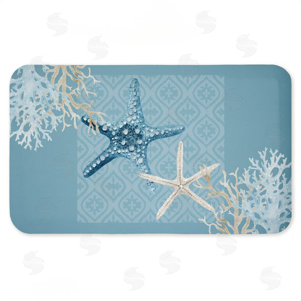 stupell industries Kim Allen | Starfish Tours Nautical Pattern Anti-Fatigue Mat